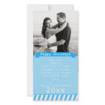Blue Happy Holiday Picture Card