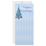 Blue Happy Holidays rack cards
