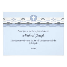 Blue Harmony Rectangular Invitation