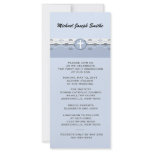 Blue Harmony Slim Invitation Rack Card Design