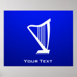 Blue Harp Poster