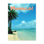 Blue Hawaii Beach Postcard
