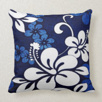 Blue Hawaii Flowers Pillows