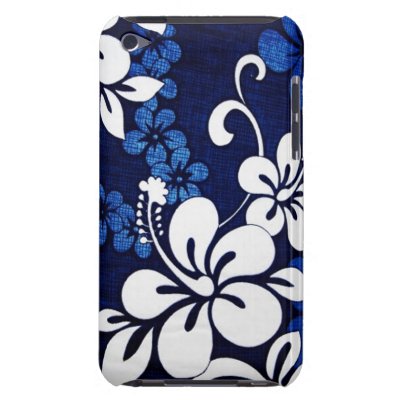 Blue Hawaii Flowers iPod Touch Case-Mate Case