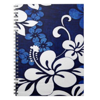 Blue Hawaii Flowers Note Book