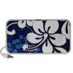 Blue Hawaii Flowers Portable Speaker