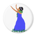 Blue Hawaii  Hula Dancer magnet