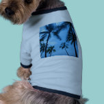 Blue Hawaii Palm Trees pet clothing