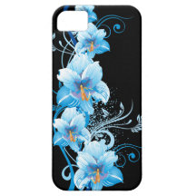Blue Hawaiian Hibiscus iPhone 5 Case