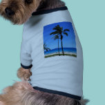 Blue Hawaiian Skies and Palm Tree pet clothing
