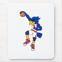 Blue Hawk Basketball Slam Mousepad