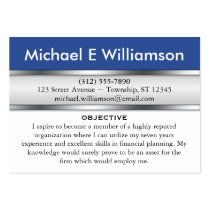 Blue Header RESUME Business Cards business cards