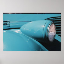 Blue Headlight Print