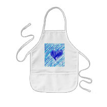 Blue Heart aprons