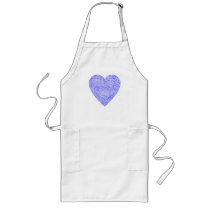 Blue Heart Apron