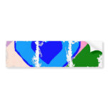 Blue Heart Art Bumper Sticker