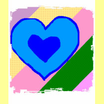 Blue Heart Art t-shirts