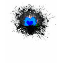 Blue Heart Art t-shirts
