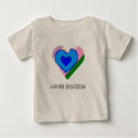 Blue Heart Art t-shirts