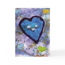 Blue Heart Card