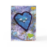 blue heart card