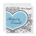 Blue Heart invitation