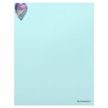 Blue heart letterhead
