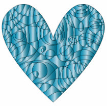Blue Heart - Love Design photo sculptures