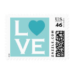 Blue Heart Love Postage Stamps Blue Heart Love Postage Stamps