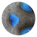 Blue Heart Love Sidewalk stickers