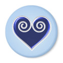 Blue Heart Magnet