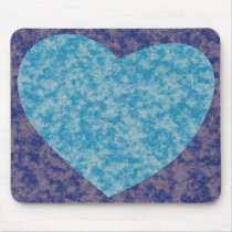 Blue Heart mousepads