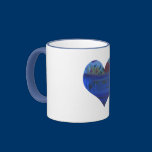 Blue Heart Mug mugs
