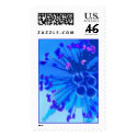 Blue heart of an hibiscus (stamp) by nefera Blue heart of an hibiscus (stamp)