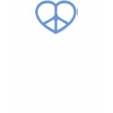 Blue Heart of Love, Peace Sign t-shirts