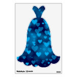 Blue Hearts Bokeh Room Sticker