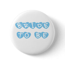 Blue Hearts Bride to Be buttons