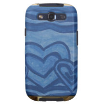 Blue Hearts Galaxy S3 Covers