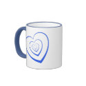 Blue hearts mugs by Priscilla48 Blue hearts mugs