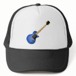 Blue Heavy Metal Electric Guitar hats