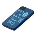 Blue Hebrew Barack Obama 2012 iPhone Case Iphone 4 Case-mate Cases