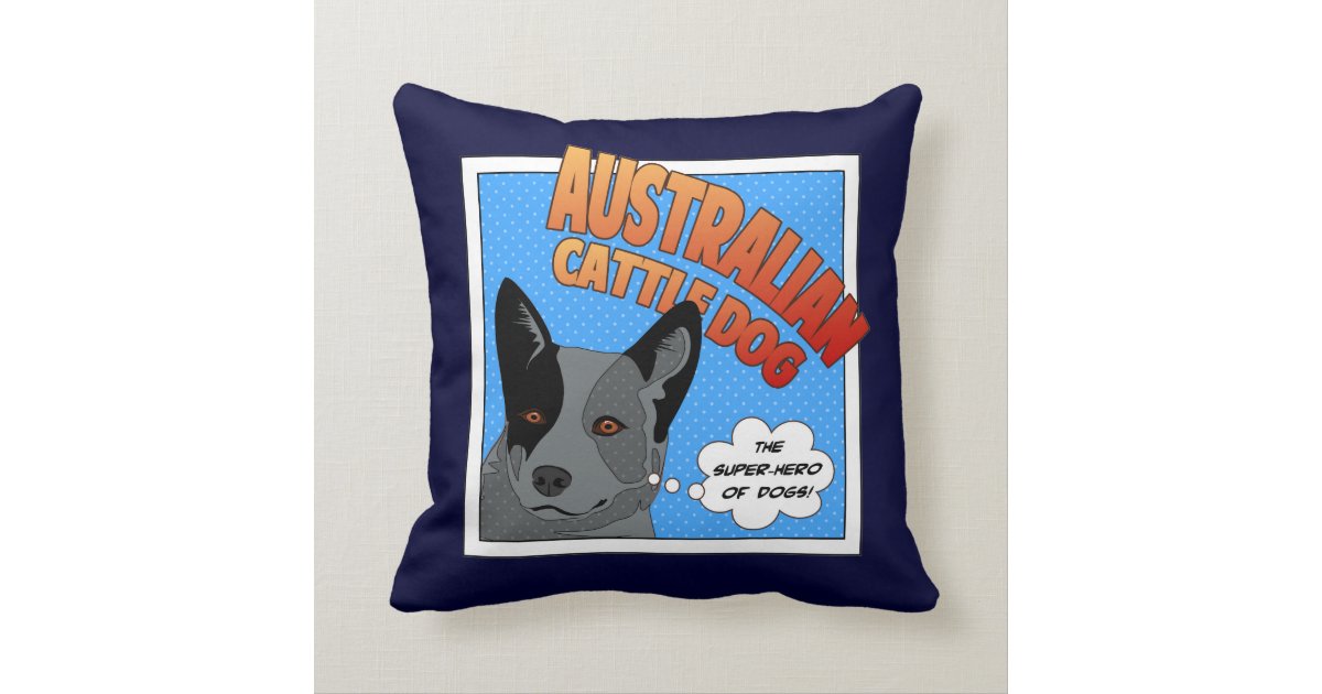 Blue Heeler Throw Pillow Zazzle