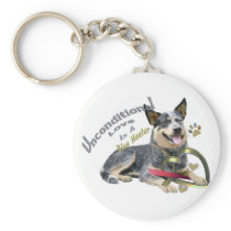 Blue Heeler Unconditional Love Keychain