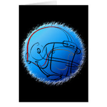 Blue helmet card