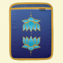 Blue Henna Lotus Ipad Sleeve ipad sleeves