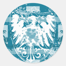 Blue Herald Bird Stickers