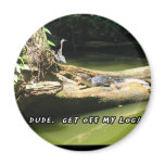 Blue Heron Alligator Log magnets