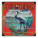 blue heron brand poster posters by amazingvintage blue heron brand poster posters