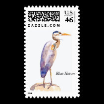 Blue Heron stamp stamps