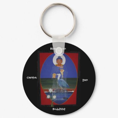 Blue Heron Zen Buddhist Centre Keychain by SisterTQ